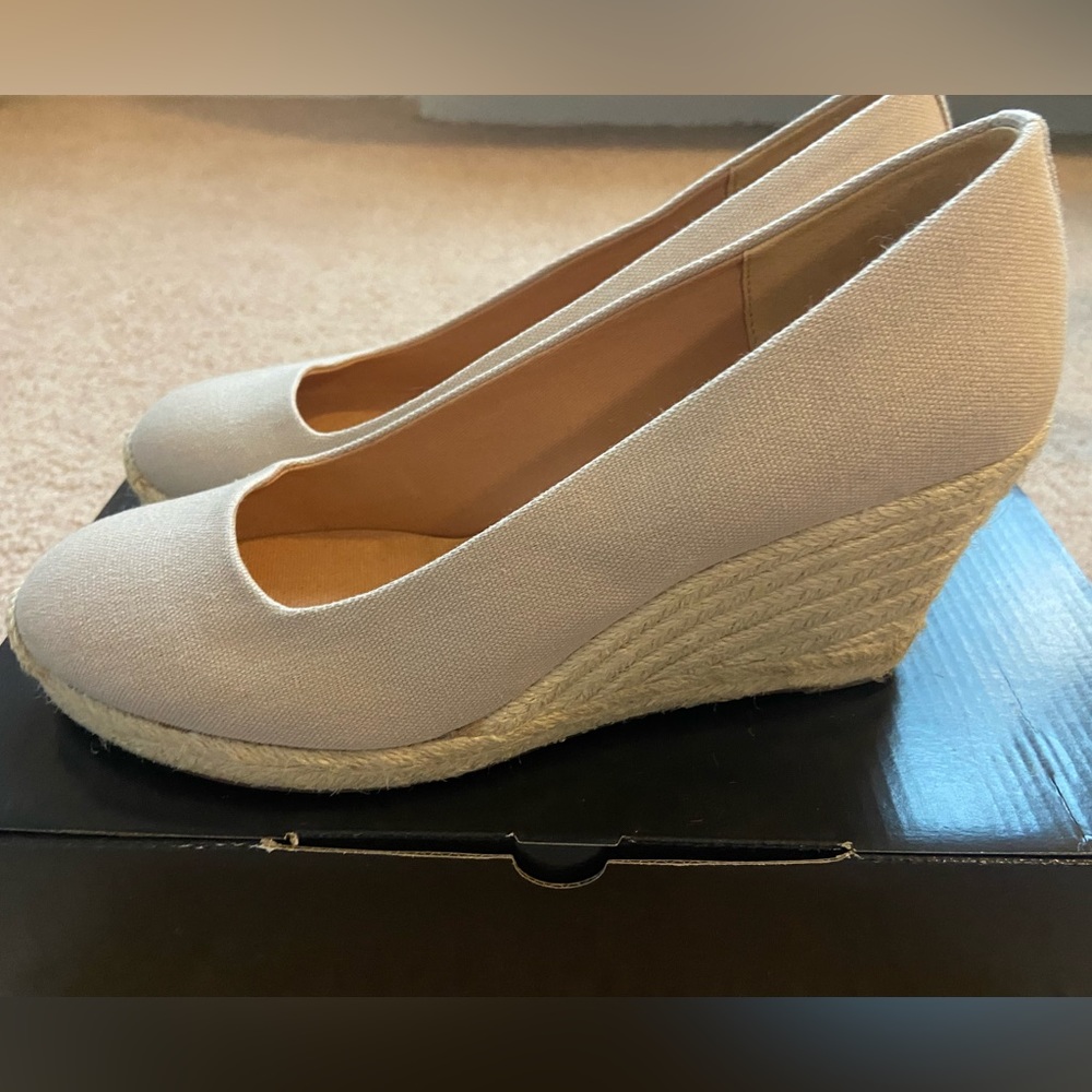 J. Crew - Canvas Espadrille Wedges - Size 7.5